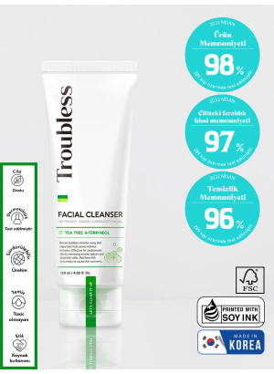 Troubless Facial Cleanser Akne Ve Yağlanmaya Karşı Derinlemesine Temizleyici Köpük 120 ml