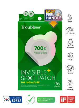 Troubless Ultra Ince Ve Şeffaf Suya Dayanıklı %700 Emme Kapasiteli Kore Üretimi Akne Ve Sivilce Bandı 48'li